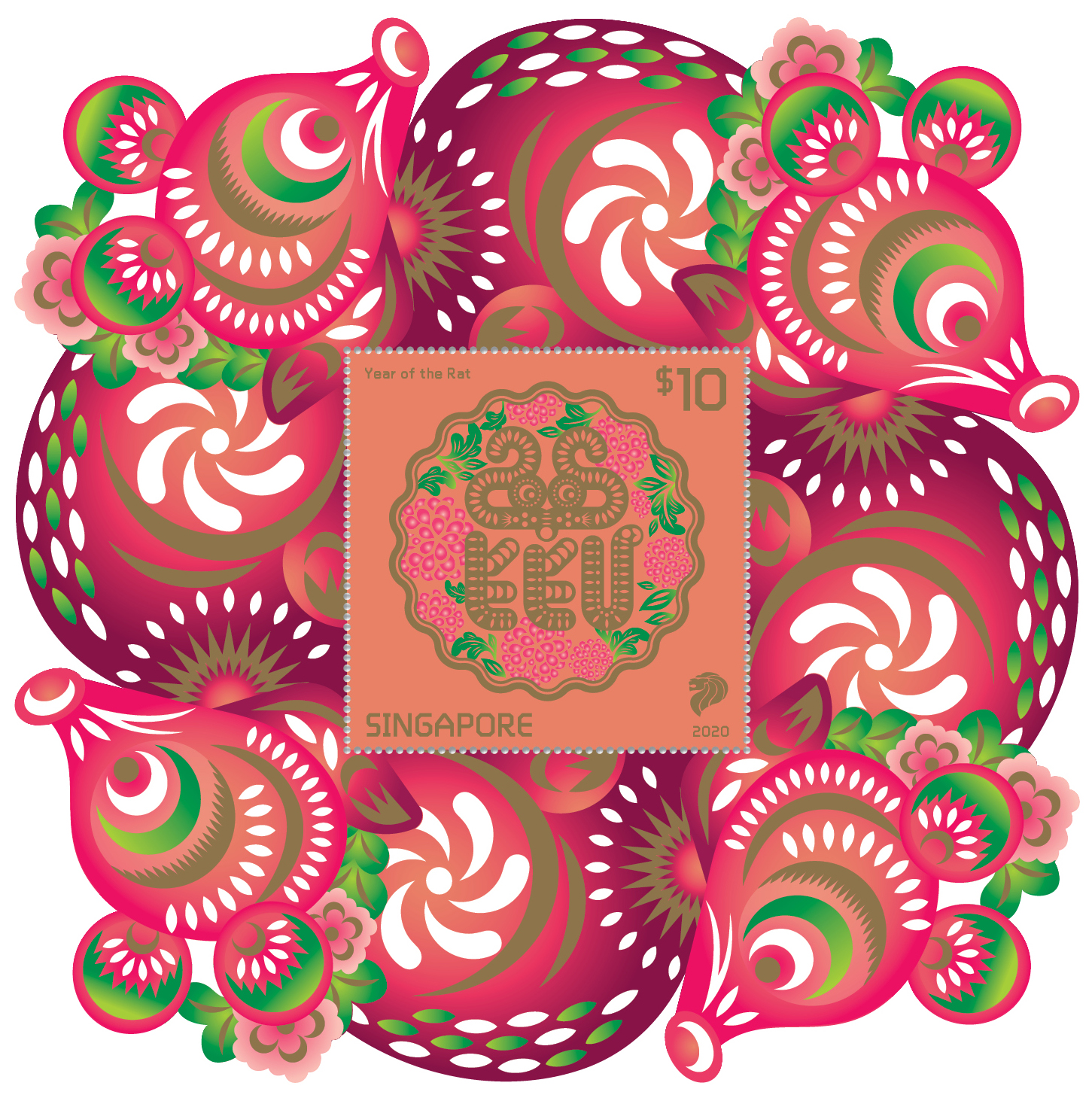 Special collector’s sheet & red packets (8 pieces) - $18.80